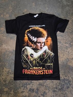 The Bride of Frankenstein Graphic Tee - Black